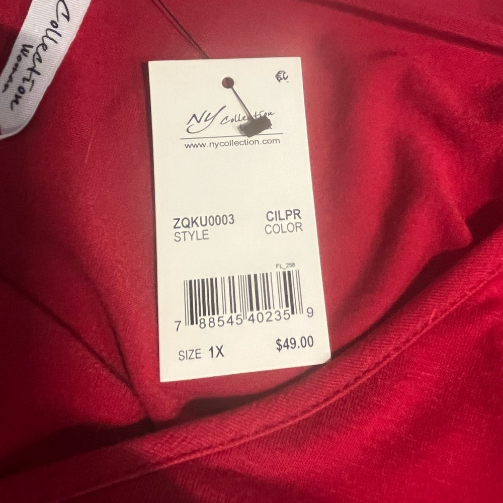 NY Collections Red Top - Picture 4 of 8